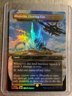 Magic MTG Promo Card Final Fantasy Bhujerba Floating City P-0041 Foil Mint Eng - Image 1