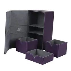 AE Card Deck Box for MTG with 3 Tray Commander Deck Box Hold 200+ Double 7-3 - Image 1