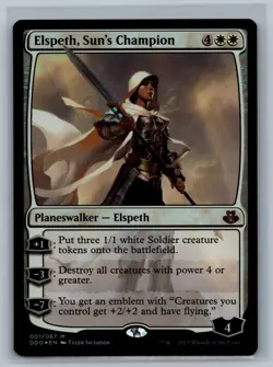 MTG Duel Decks: Elspeth vs. Kiora Elspeth, Sun's Champion #001/067 Foil TCG CCG - Image 1