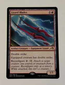 MTG Lizard Blades - Kamigawa Neon Dynasty NM - Image 1