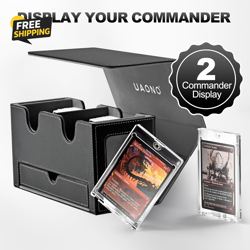 Card Deck Box for MTG, Double Storage Box with 2 Commander Display & 1 Dice Tray - Image 2