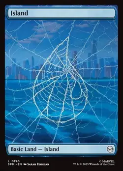 1x Island (#190) NM Eng MTG - Marvel's Spider-Man - Image 1