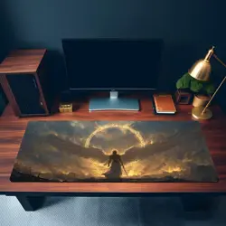 Celestial Angel Overseer Themed Playmat | Unofficial MTG Playmat - Image 3