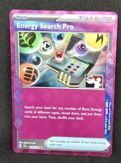 Energy Search Pro Pokemon Prize Pack Series 8 Promo Pokemon Card NM - Image 1