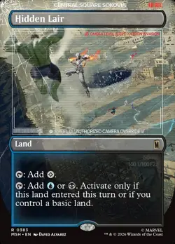 MTG Hidden Lair Borderless MSH 383 NM Rare Land Blue Black Dimir Ships Now TCG - Image 1