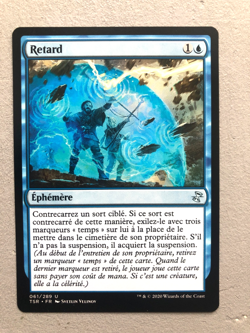 Mtg Carte Magic TSPR Delay Retard French NM - Image 1