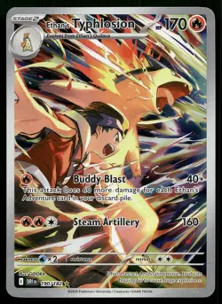 Ethan's Typhlosion 190/182 Destined Rivals Illustration Rare Pokemon NM - Image 1
