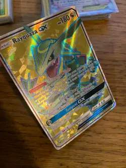 NM! Rayquaza GX (160/168) Celestial Storm Full Art Ultra Rare Pokemon Card! - Image 3