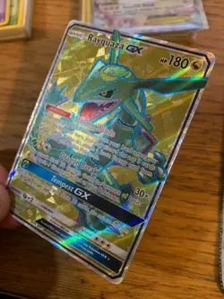 NM! Rayquaza GX (160/168) Celestial Storm Full Art Ultra Rare Pokemon Card! - Image 4