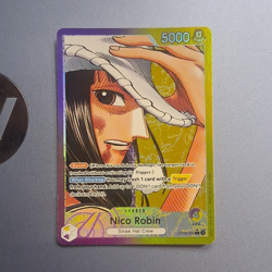 Bandai One Piece TCG Nico Robin OP09-062 Alt Art Holo Leader ENG 5000 Power - Image 1