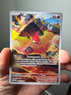 Magby GERMAN - 186/182 - Paradox Rift - Pokemon NM TCG Card Illustration Rare - Image 2