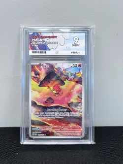 Pokemon TCG Paradox Rift Magby Illustration Rare 186/182 ACE 9 - Image 1