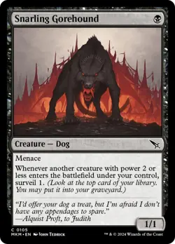 MTG Snarling Gorehound [Murders at Karlov Manor] Foil Near Mint Magic - Image 1
