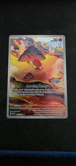 Magby 186/182 Illustration Rare Paradox Rift Pokemon Near Mint - Image 1