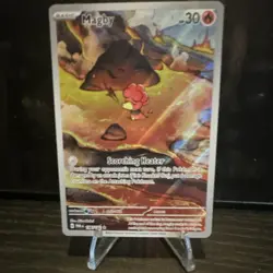 Pokemon TCG Magby 186/182 SV04 Paradox Rift Illustration Rare Holo English - Image 1