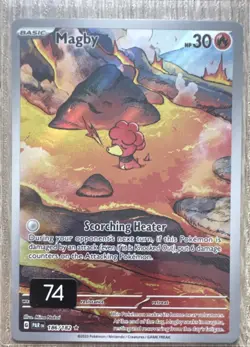 The Pokemon Company Magby 186/182 Paradox Rift Illustration Rare Holo Eng - Image 1