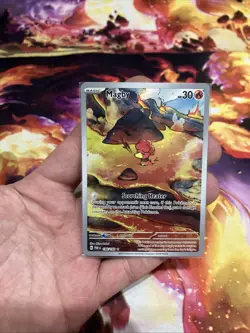 Pokemon TCG Magby Paradox Rift 186/182 Holo Illustration Rare IR NM - Image 1