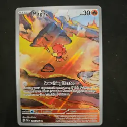 Pokemon TCG Magby 186/182 Illustration Rare - Paradox Rift NM - Image 1