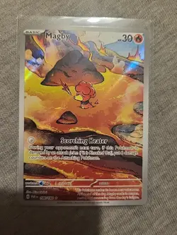 Pokemon TCG Magby Card 186/182 Paradox Rift Illustration Rare NM Condition - Image 1