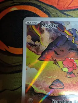 Pokemon TCG Magby Card 186/182 Paradox Rift Illustration Rare - Image 4