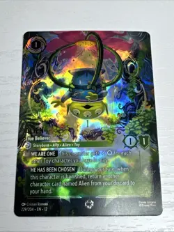 Lorcana Alien True Believer Enchanted Wilds Unknown 229/204 - Fast Shipping! - Image 1