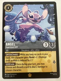 Disney Lorcana Angel 191/204 Experiment 624 Legendary Winterspell Regular -TCCCX - Image 1