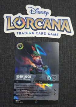 Disney Lorcana Inklands Enchanted Robin Hood Champion of Sherwood EN NM Rare - Image 1