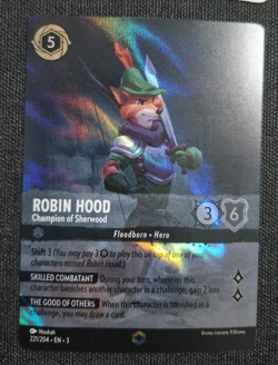 Disney Lorcana Inklands Enchanted Robin Hood Champion of Sherwood EN NM Rare - Image 2