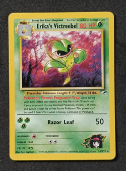 Pokemon TCG Erika's Victreebel 26/132 Gym Heroes Non-Holo Rare Card - LP - Image 1