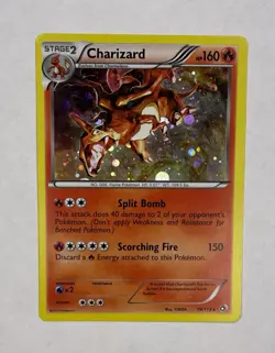 Pokemon Charizard Holo 19/113 Legendary Treasures Rare Fire Type Card - Image 1