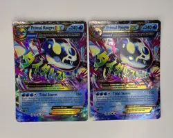 2x Primal Kyogre EX 55/160 XY Primal Clash Ultra Rare Holo Pokemon Cards Lot - Image 1