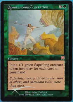 Spontaneous Generation FOIL Mercadian Masques PLD Rare CARD (520497) ABUGames - Image 1