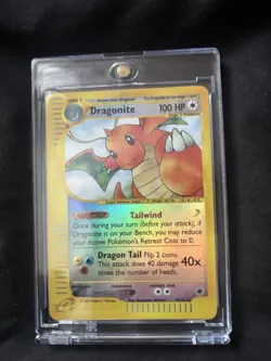 Dragonite 9/165 Expedition 2002 Holo Rare E-Reader Vintage Pokemon Card - Image 1