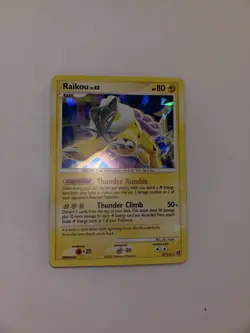 Pokemon TCG Raikou Holo Rare Card Secret Wonders 16/132 - Image 1