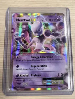 Pokemon Mewtwo EX TCG 52/108 XY Evolutions Extended Art Ultra Rare Holo Card - Image 3