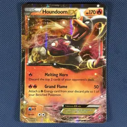 Houndoom EX 21/162 - BREAKthrough - Rare Holo EX Pokemon Card - LP - Image 1