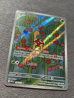 Shuckle 136/132 Illustration Rare Pokemon Card Full Art Holo NM - Image 3