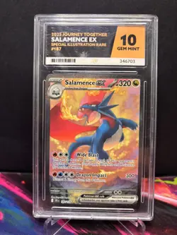 Pokemon TCG Salamence EX Full Art Card Journey Together 187/159 ACE 10! - Image 1