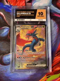 Pokemon TCG Salamence EX Full Art Card Journey Together 187/159 ACE 10! - Image 3