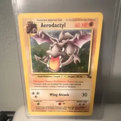 Aerodactyl 1/62 Fossil Set Holo Rare Unlimited 1999 WOTC Pokemon Card EN - Image 1