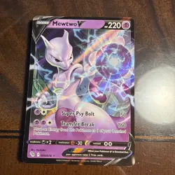 Mewtwo V 30/78 Pokemon Go Ultra Rare Holo Pokemon TCG Card - Image 1
