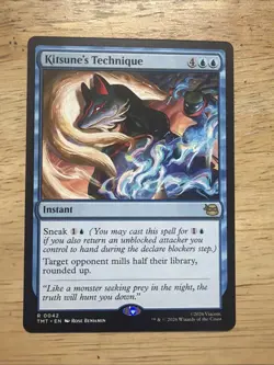Kitsune's Technique 42 TMNT Teenage Mutant Ninja Turtles Card NM MTG - Image 1