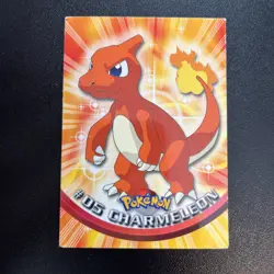 1999 Pokemon Topps TV Animation #5 Charmeleon Card Blue - Image 1