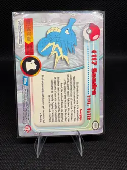 Seadra #117 Topps 1999-2000 Pokemon Card TV Animation Edition Nintendo MP - Image 2