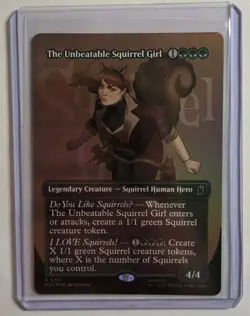 MTG Marvel Super Heroes MSH The Unbeatable Squirrel Girl 0371 Borderless Foil - Image 1