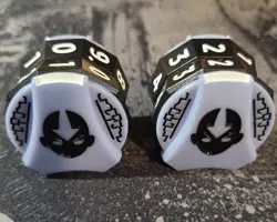 Avatar The Last Air Bender Spin Down Click Wheel Life Counter x 2 - Image 1