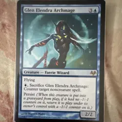 MTG Glen Elendra Archmage Eventide Rare NM - Image 1