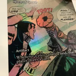 Horn of Greed (Borderless) 0098 **FOIL** Marvel Universe Eternal-Legal (MAR) - Image 2
