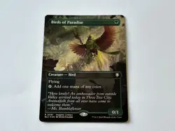 MTG Birds of Paradise (Borderless Foil) Commander: Bloomburrow - Image 1