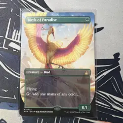Birds of Paradise (Anime Borderless) Ravnica Remastered Regular - Image 1